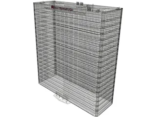 High-Rise Office Building 3D Model