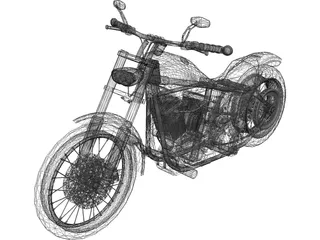 Harley-Davidson Dyna Glide 3D Model