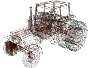 Volvo BM 800 Series Tractor 3D Model