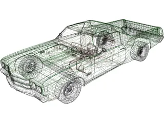 Chevrolet El Camino (1975) 3D Model