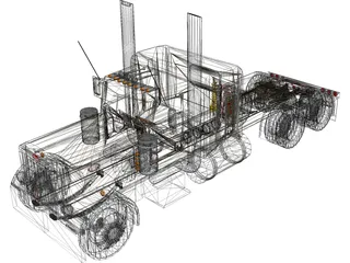 Peterbilt 359 (1976) 3D Model