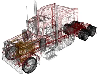 Peterbilt 379 (2009) 3D Model