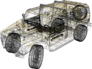 Hummer H2 3D Model