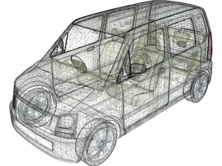 Suzuki Wagon R 3D Model