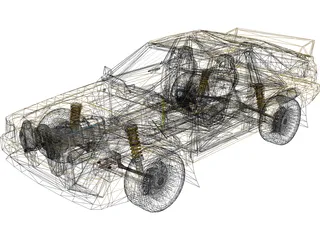 Audi Sport Quattro WRC 3D Model