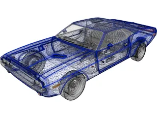 Dodge Challenger R/T (1970) 3D Model