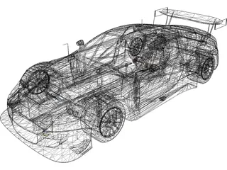 Aston Martin DBR9 3D Model