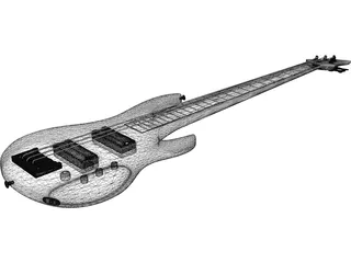 Guitar Electric Bass 3D Model