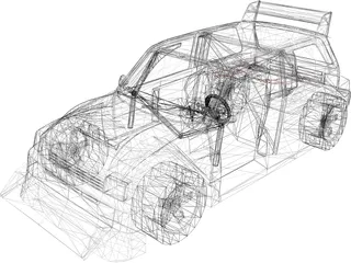 MG Metro 6R4 Group B 3D Model