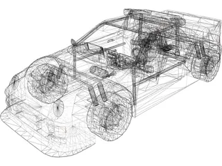 Ford RS200 Group B 3D Model