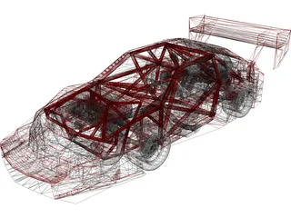 Lada Samara Pikes Peak 3D Model