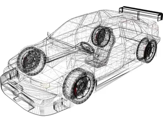 Alfa Romeo 155 V6 Ti (DTM) 3D Model