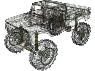 Chevrolet Mud Truck 3D Model