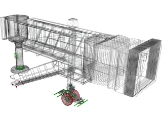 Airport Passenger Loading Bridge 3D Model