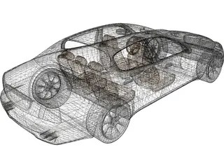 Maserati Quattroporte 3D Model