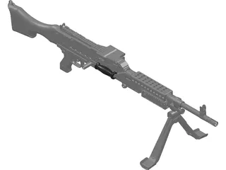 M240 Gun 3D Model