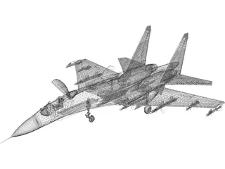 Sukhoi Su-27 Flanker 3D Model