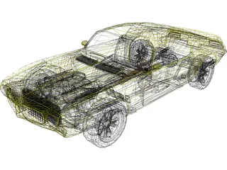 Pontiac Firebird (1970) 3D Model