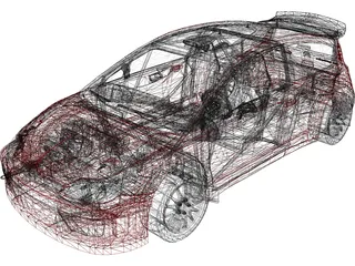 Citroen C4 WRC 3D Model