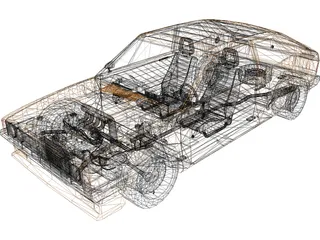 Volkswagen Scirocco GTi 3D Model