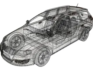 Volkswagen Passat Variant (2006) 3D Model