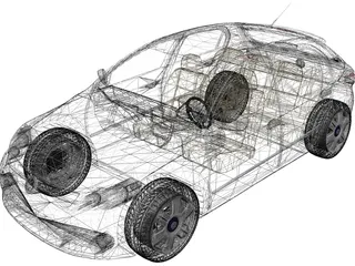 Volkswagen Gol G5 (2009) 3D Model