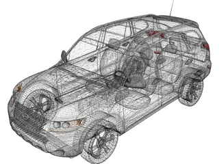 Hyundai Santa Fe (2006) 3D Model