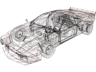 DeTomaso Pantera (1973) 3D Model