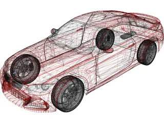 BMW 3-Series Coupe (2006) 3D Model