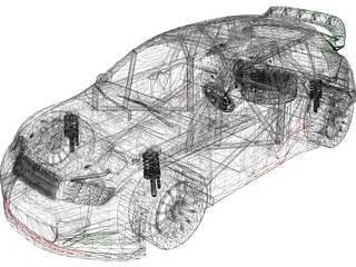 Skoda Fabia WRC 3D Model