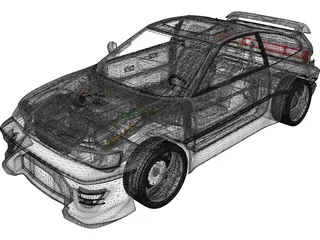 Honda CRX 3D Model