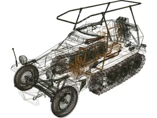 Sdkfz 250 3D Model