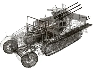 Sdkfz 7 3D Model