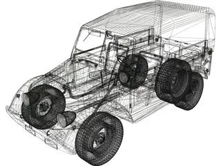 GAZ 69 3D Model