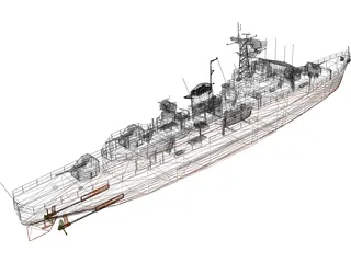 Commandant Riviere Frigate (1964) 3D Model