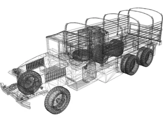 GMC 2.5 Truck 3D Model