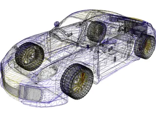 Porsche Cayman S (2006) [Tuned] 3D Model