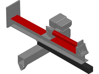 Horizontal/vertical log splitter 3D Model