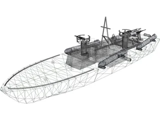 PT 109 Boat 3D Model