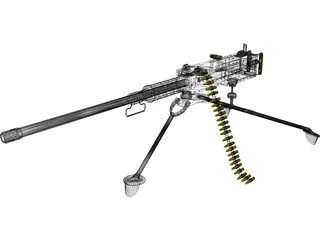 Browning 50 caliber 3D Model