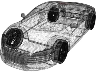 Audi R8 3D Model