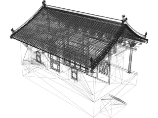 Chinese Ancient Stage 3D Model