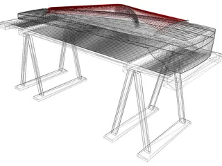 Dulcimer 3D Model