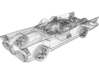 Batmobile (Circa 1966) 3D Model