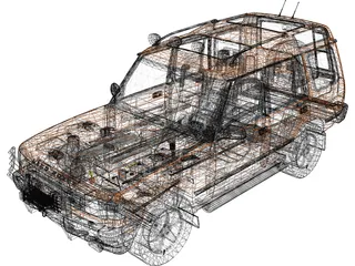 Land Rover Discovery G4 Challenge 3D Model