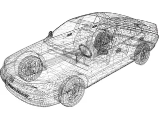 Peugeot 406 3D Model