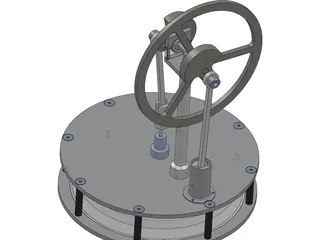 Stirling Engine 3D Model