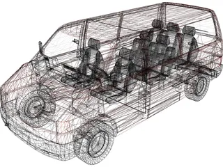 Volkswagen Transporter 3D Model