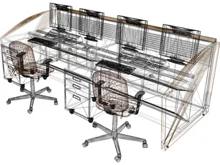 NOC Workstation 3D Model