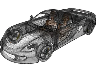 Porsche Carrera GT 3D Model